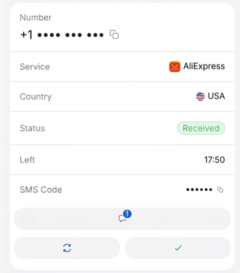 Reciba el código de verificación