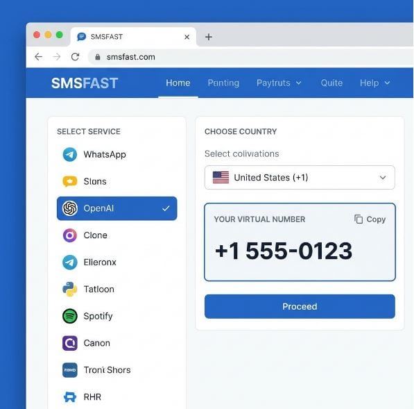 Obtenez votre numéro virtuel sur SMSFAST.