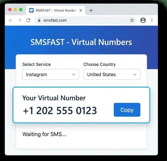 Obtenez votre numéro virtuel sur SMSFAST