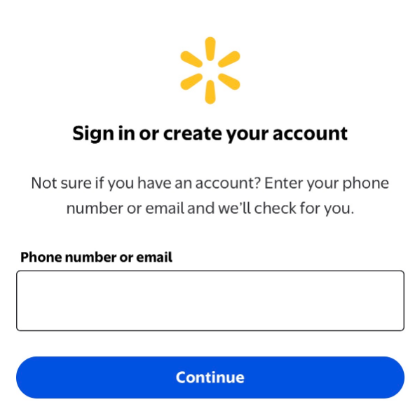 Enter the number on Walmart