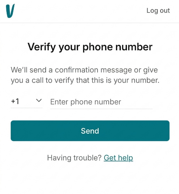 Enter the number in Vinted