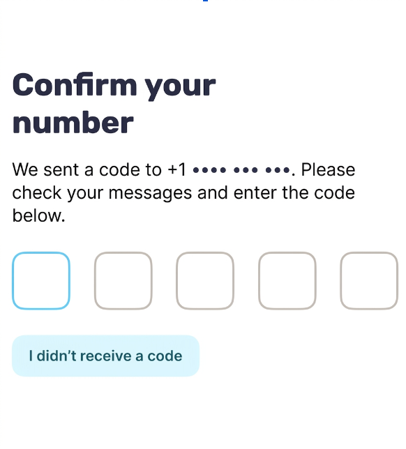 Enter the code in Wolt before it expires